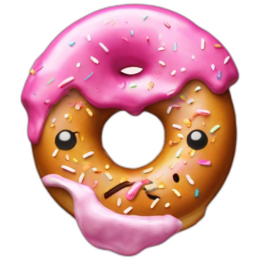 Billi qui mange un donut emoji