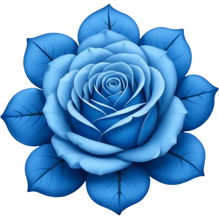 Blue rosee emoji emoji