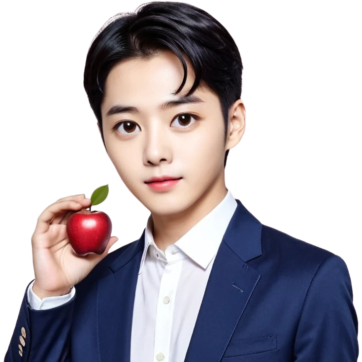 구성 참조 이미지는 아이섀도우이다. 구성 참조 이미지의 아이섀도우를 ios 이모지의 느낌으로 만들어줘. 스타일 참조이미지에 있는 이모지처럼 외관은 단순하고 명암도 단순하면서 부드럽게 넣어줘. 대비는 강하지않고 디테일을 잘 살려서 이모지느낌이 나도록 만들어줘. 아이섀도우는 구성참조이미지의 형태를 똑같이 따라하고. 재질은 투명한 플라스틱이야. 싱글섀도우는 브라운 컬러야. 싱글섀도우에는 별이 여러개가 모양으로 음각이 있고 그 밑에는 ETUDE라고 음각으로 적혀있어. emoji