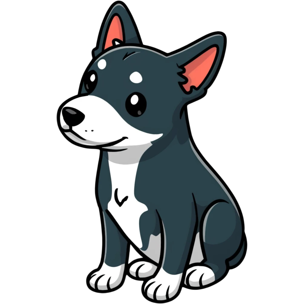 playful dog emoji