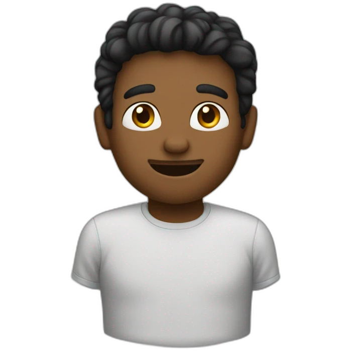 main avec doigts noirs emoji