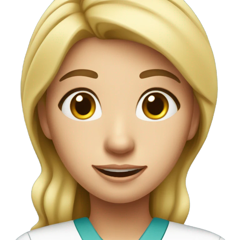 a blonde nurse emoji