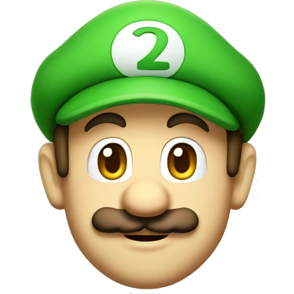 Luigi head  emoji