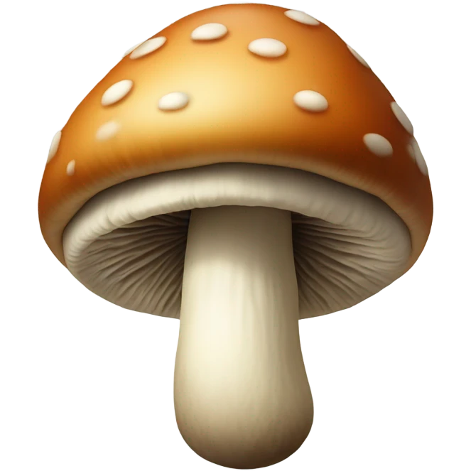 Mushroom smoking a cigarette emoji