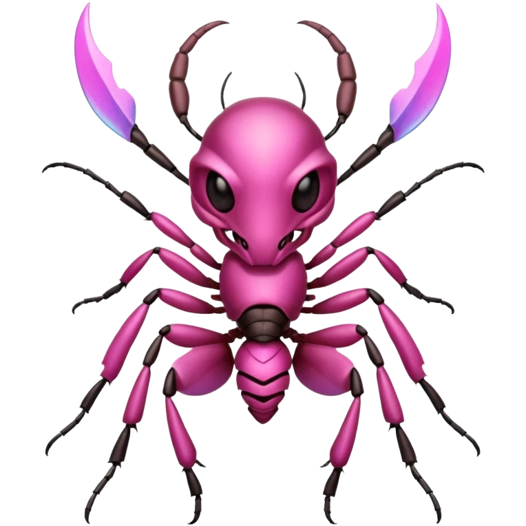 Pink Warrior Ant with armor emoji