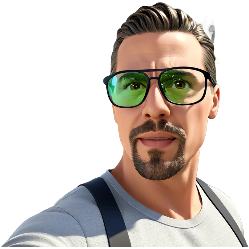 outdoor portrait of stylish male emoji