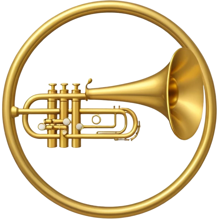 Trombone Inside a circle emoji