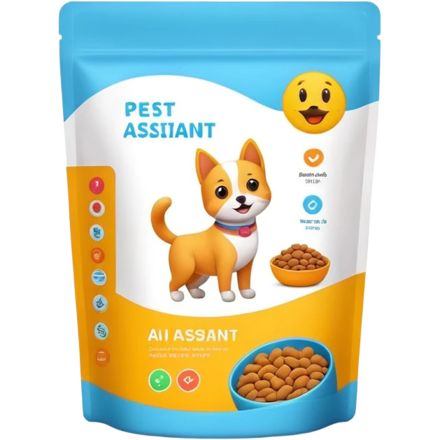 ai assistant pet food brand emoji