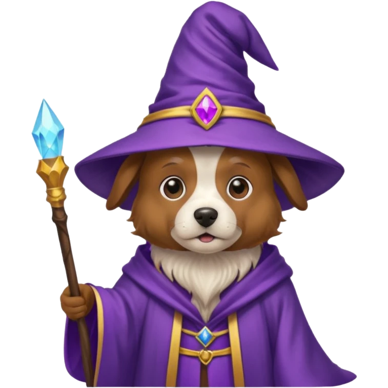 Dog wizard emoji