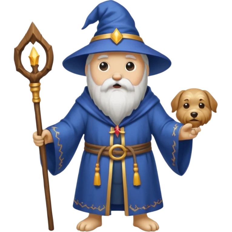 Dog wizard emoji