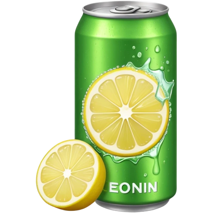 energy drink green tea and lemon emoji
