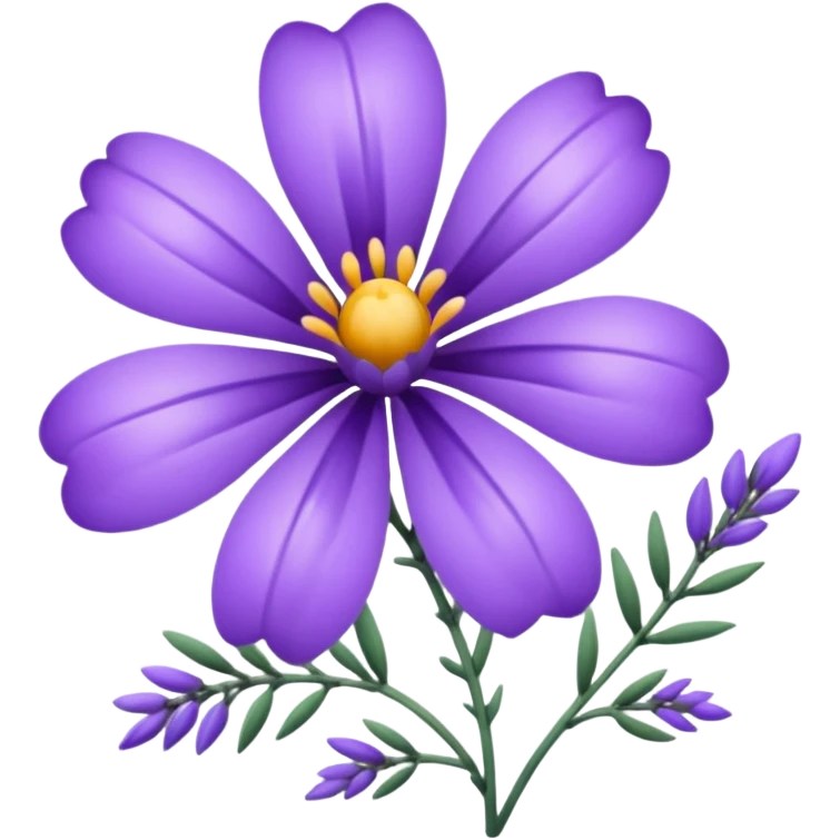 Purple flower fancy emoji
