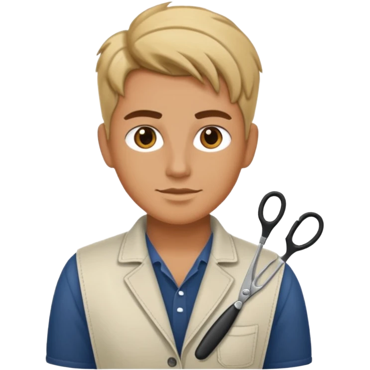 hairstylist with casual clothes emoji