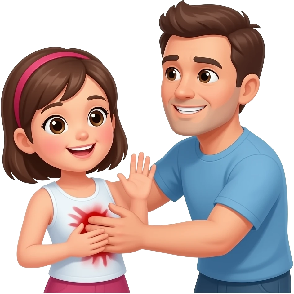 A girl been getting sexually assaulted by a man emoji