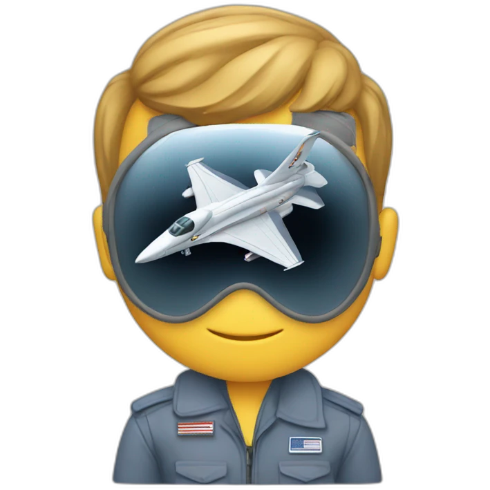 Jet engine man of air force emoji