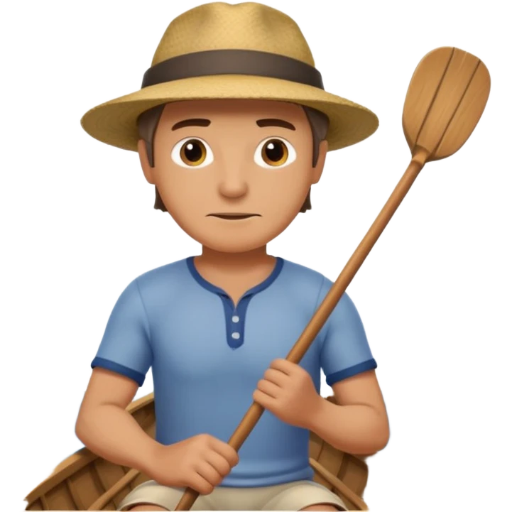 man rowing boat emoji