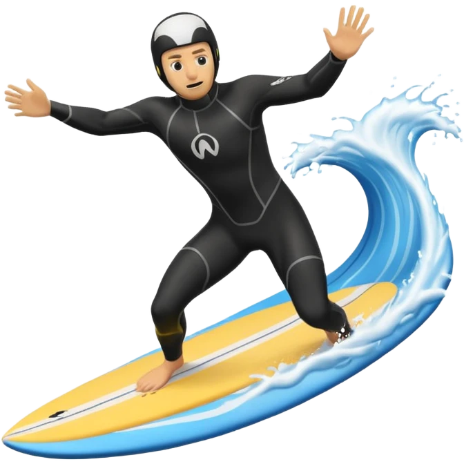 wake surfer making a splash emoji