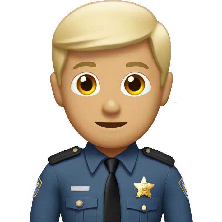 A state trooper ￼ emoji