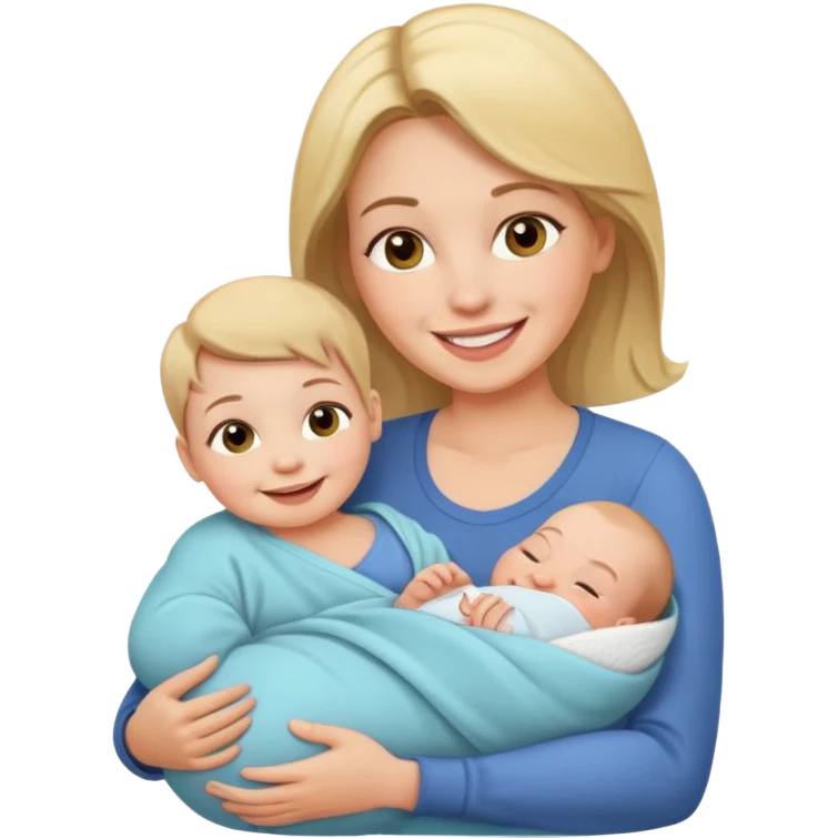 mother with one newborn baby emoji