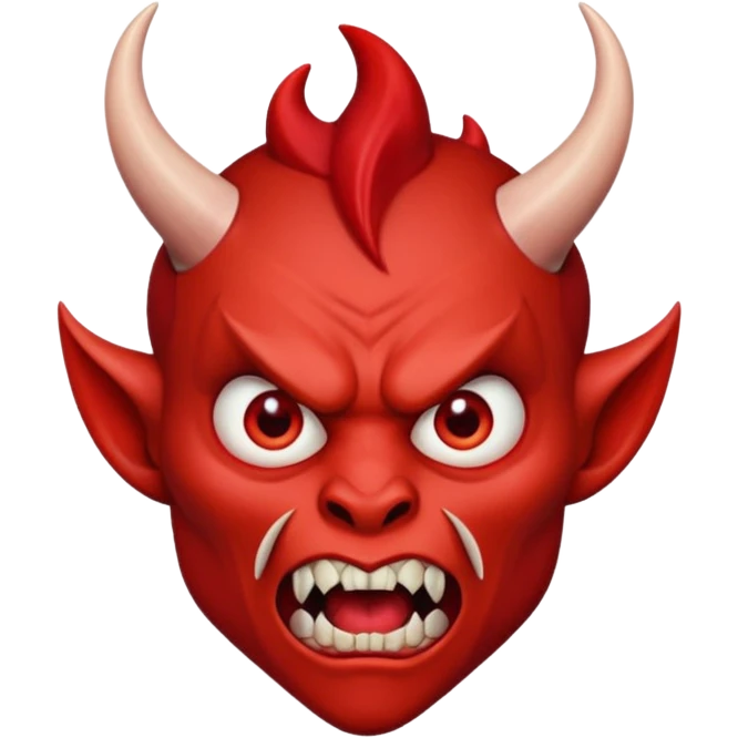 shocked devil emoji