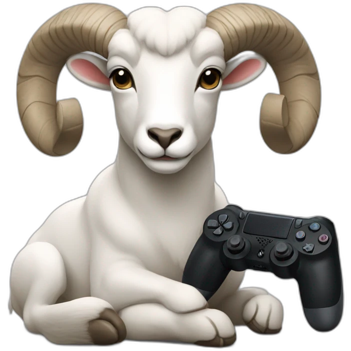 a ram with a ps4 controller emoji