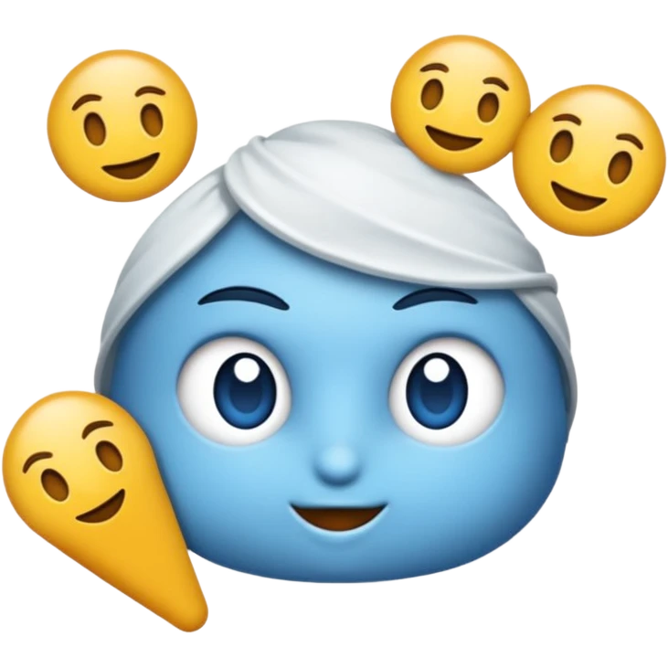 Mavi renkte bir bayrak yap emoji