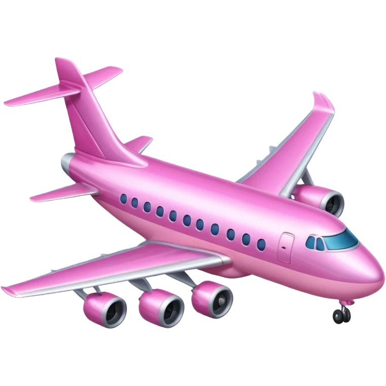 avión rosa emoji