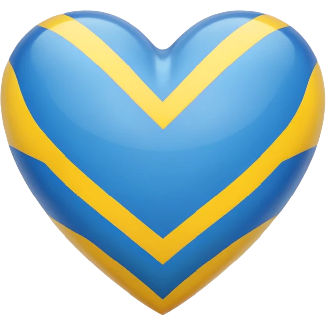 Ukrainian heart emoji emoji