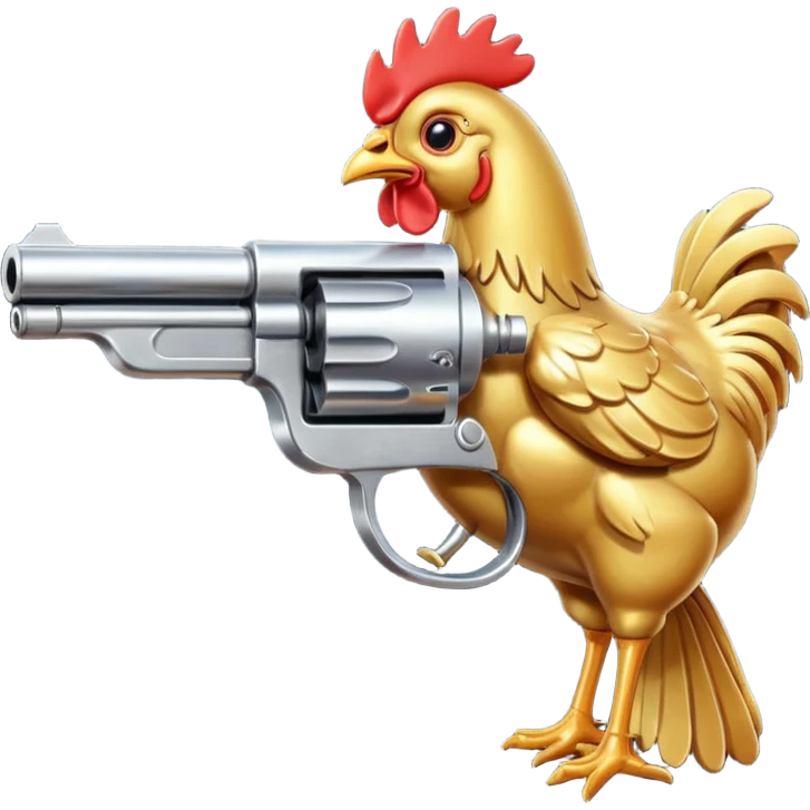 Chicken gun emoji
