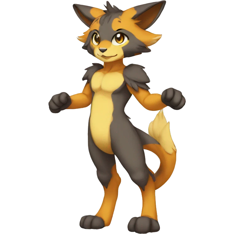 Anthro Sona Fakemon Full Body emoji