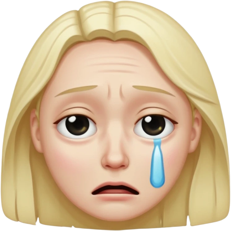 Crying dead emoji