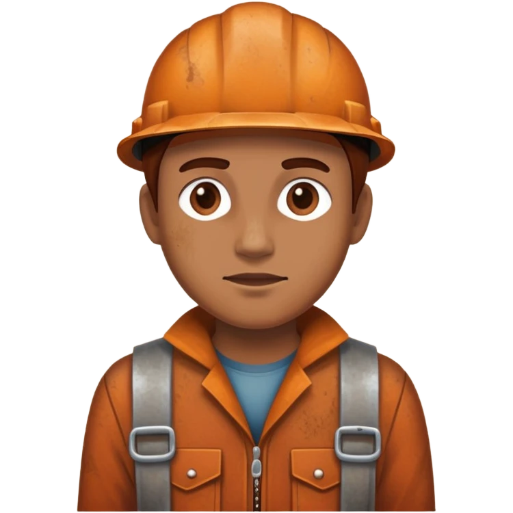 realistic human in rust style emoji