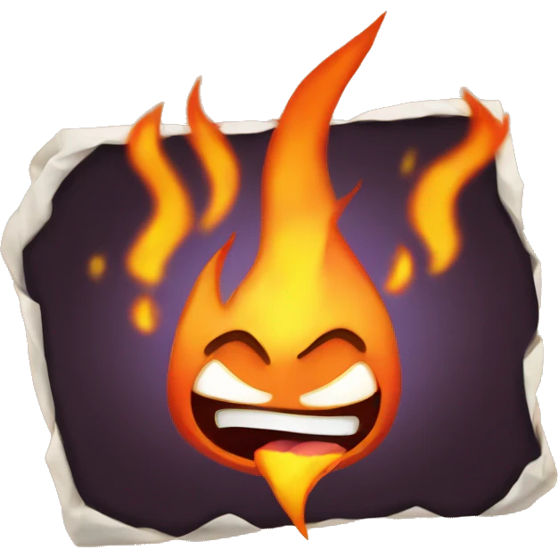 wow emoji with fire emoji
