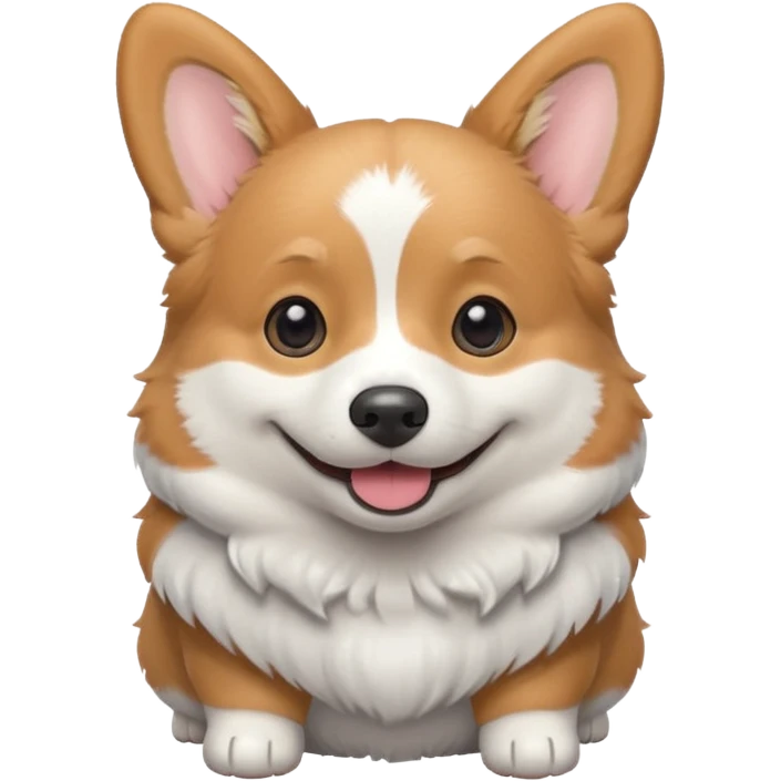Серый корги emoji