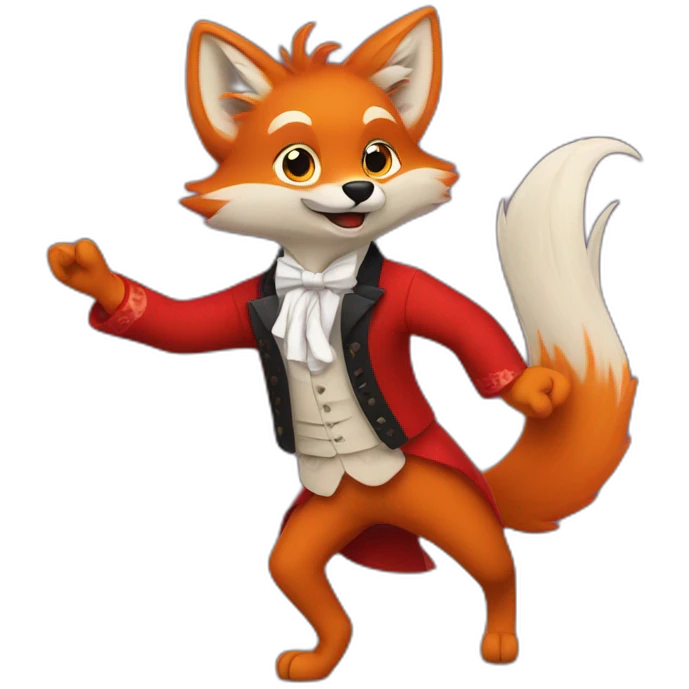 Renard qui danse le flamenco  emoji