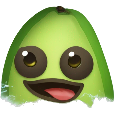 Aguacate surfeando emoji