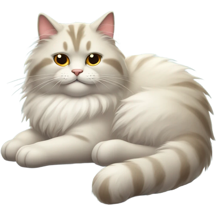 Cat being lazy emoji