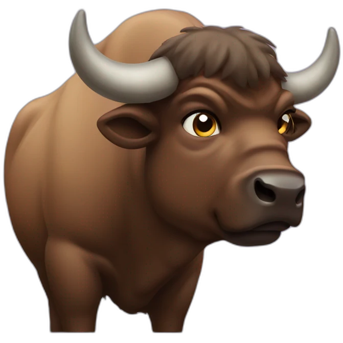 unamused buffalo emoji
