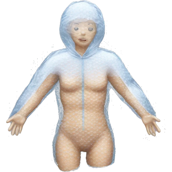 Human Body wrapped in bubble wrap emoji
