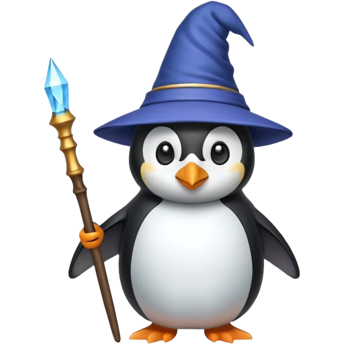 Penguin Wizard emoji