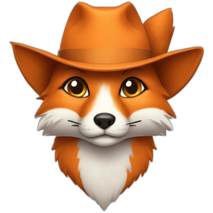 fox with hat emoji
