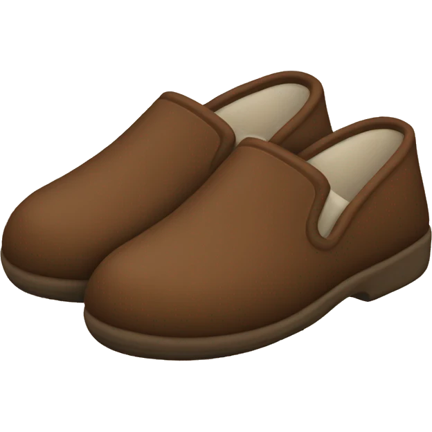 Brown slippers emoji