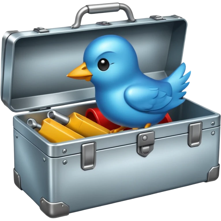 twitter with a toolbox emoji
