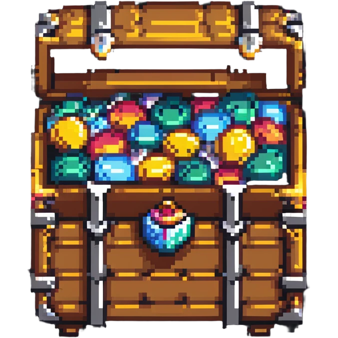 treasure chest overflowing with treasure emoji