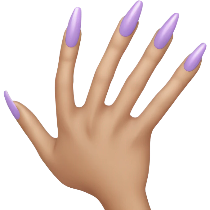 light purple nail color emoji