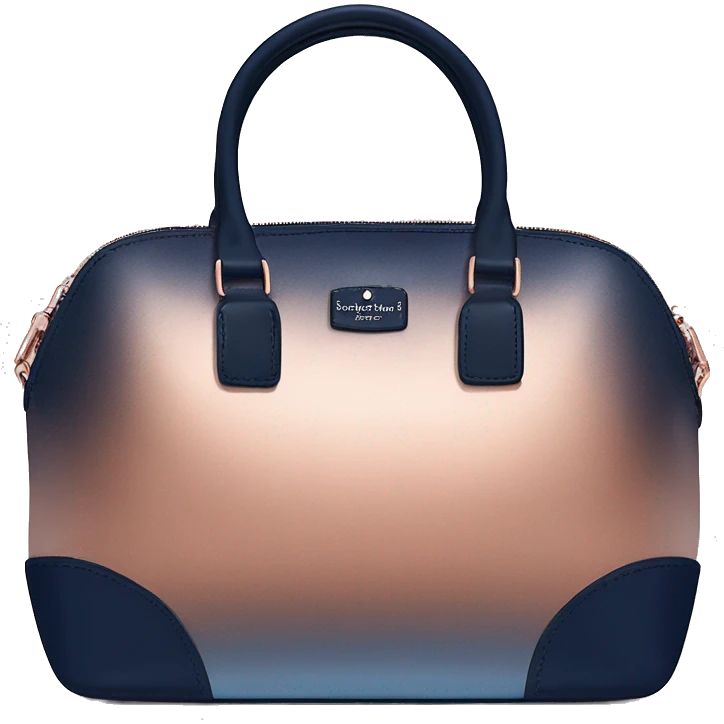 Realistic copper to Navy blue ombre kate spade satchel purse.  emoji
