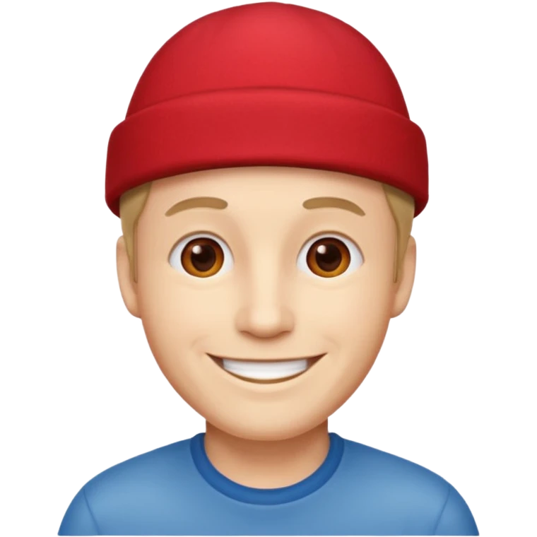 Single men with red hat  emoji