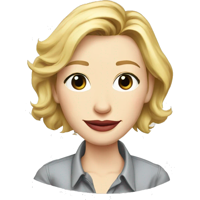 cate-blanchett cartoon wearing shirt emoji