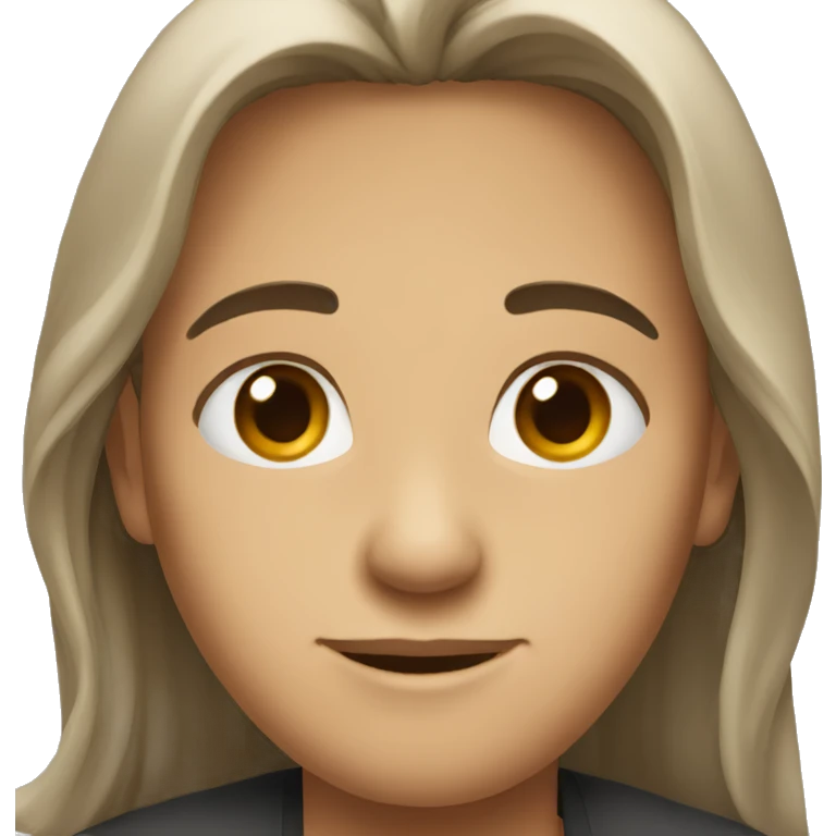 A young adult who has long hair in qamis. emoji