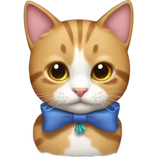 Cat with bow emoji